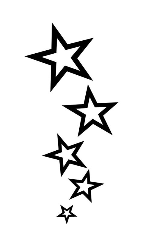 Stencil Star Tattoo