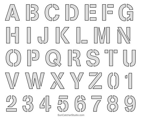 Stencil Templates For Letters