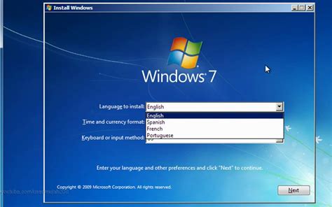 Step 4: Begin the Windows 7 Installation