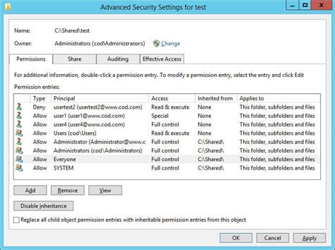 Step 1: Check File/Folder Permissions
