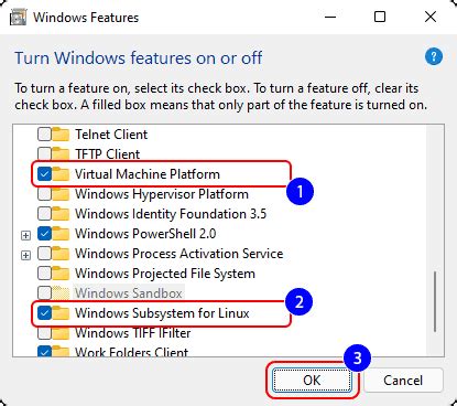 Step 1: Enable Linux in Windows Features