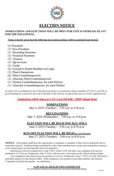 Step 1: Receiving the Election Notice