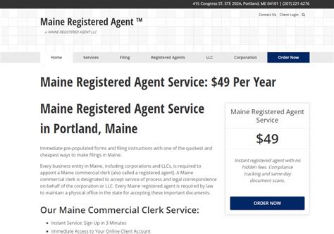 Step 2: Appointing a Maine Registered Agent