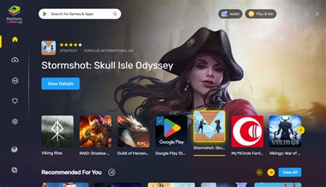 Step 2: Click “Search Apps” button on BlueStacks emulator home screen