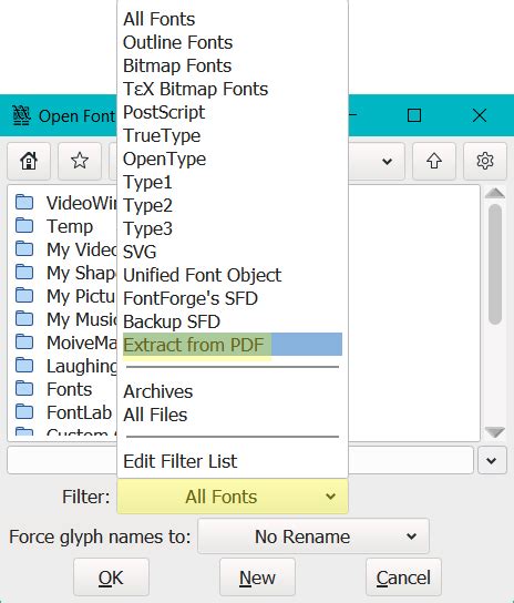 Step 2: Extract the Font Files