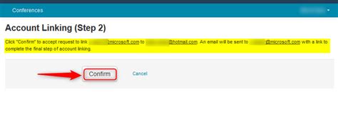 Step 2 Confirmation and Account Linking