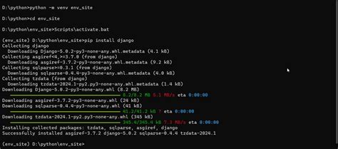 Step 3: Install Django