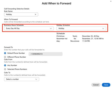 Step 4: Configure Call Forwarding Rules