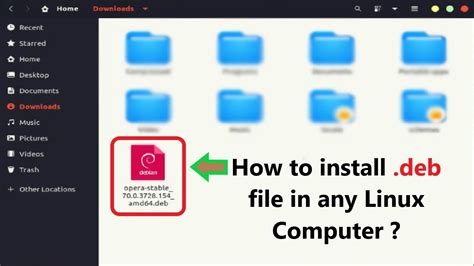 Step 4: Install the Deb File