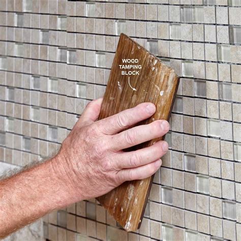 Install the Mosaic Tiles