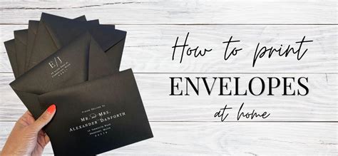 Step 5: Print the Envelopes