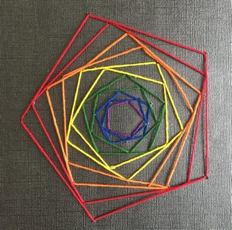 Step By Step Easy Geometric String Art Patterns