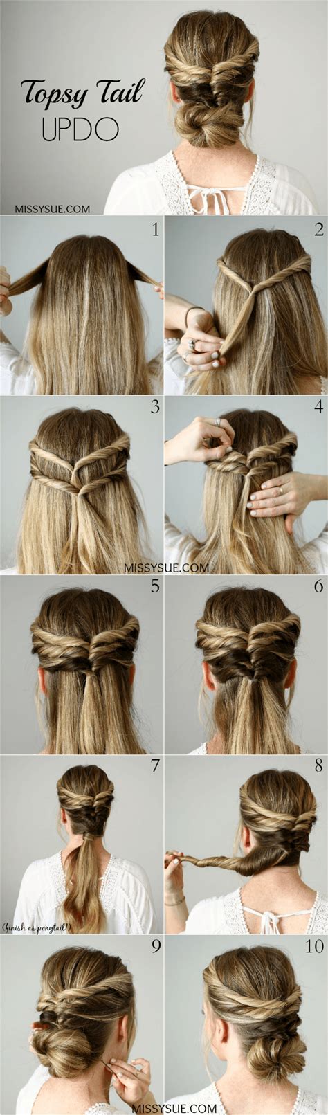 Step By Step Guide To A Topsy Turvy Updo Youtube Easy Hairstyle Step By
Step Guide