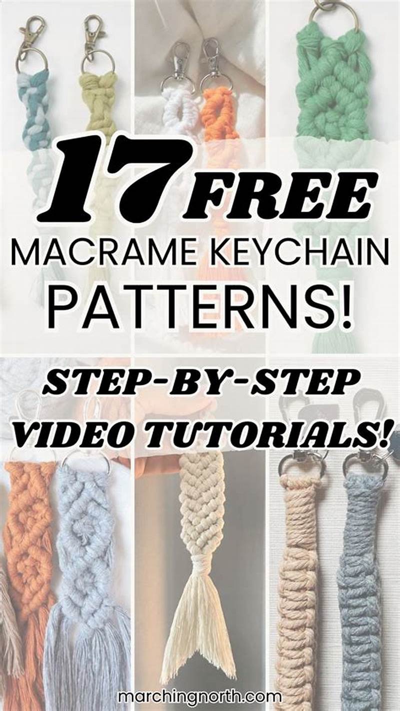 Step By Step Macrame Keychain Free Pattern