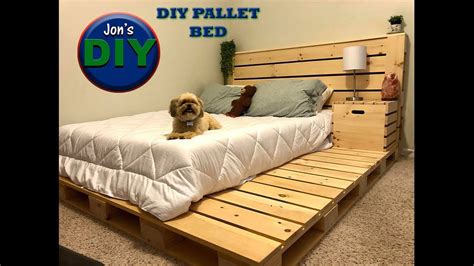 Step By Step Pallet Bed With Storage