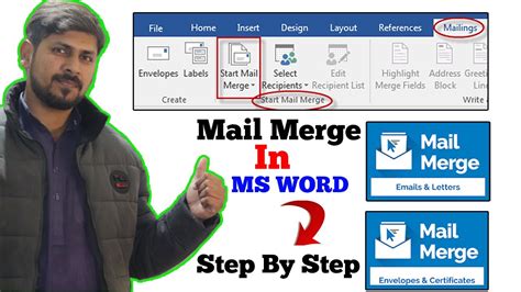 Step by Step Explanation to Create a Mail Merge in MS Word