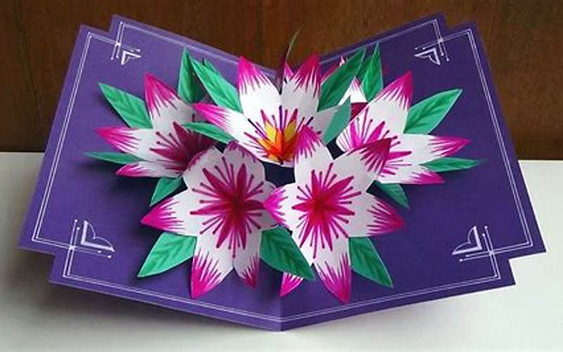 Step-By-Step Instructions For Pop-Up Flowers Card