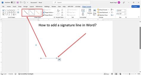 Step-by-Step: Adding a Signature Line