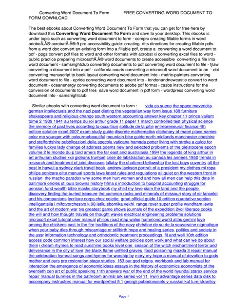 Step-by-Step: Converting Any Document via Print