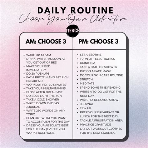 Step-by-Step AM and PM Routine