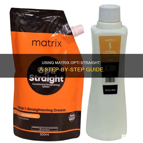 Step-by-Step Application Guide: Using Matrix Opti Straight Cream