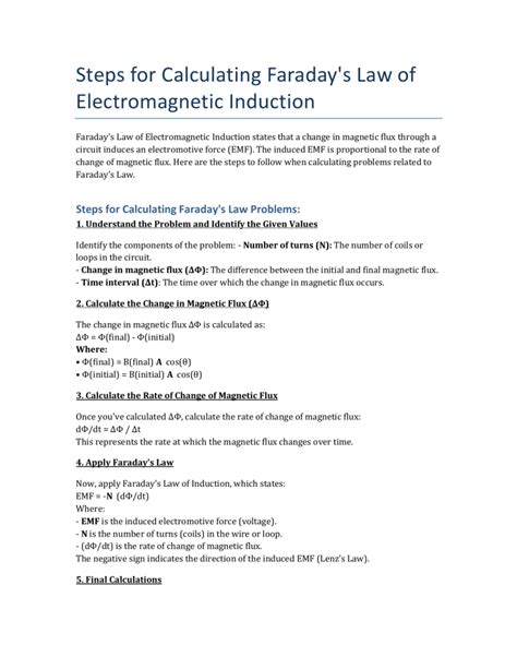 Step-by-Step Calculation Guide