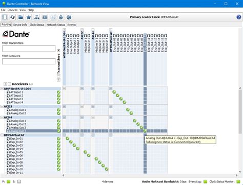 Step-by-Step Configuration using Dante Software