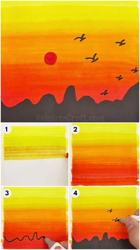 Step-by-Step Guide: Creating a Sunset Landscape