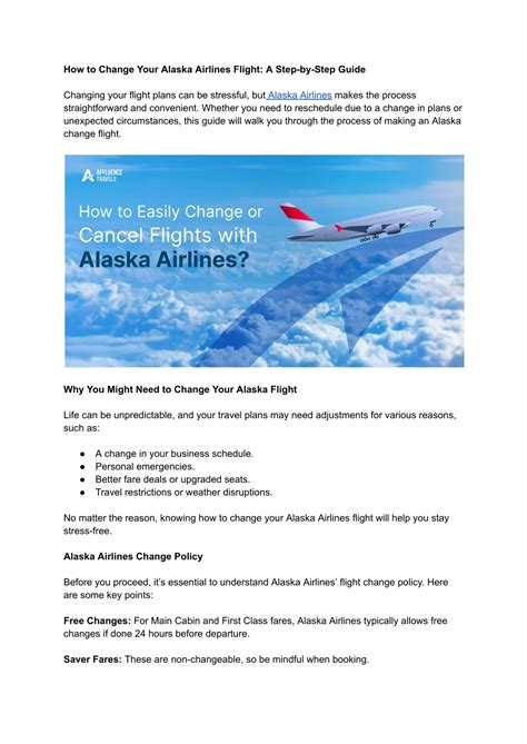 Step-by-Step Guide to Changing Your Flight