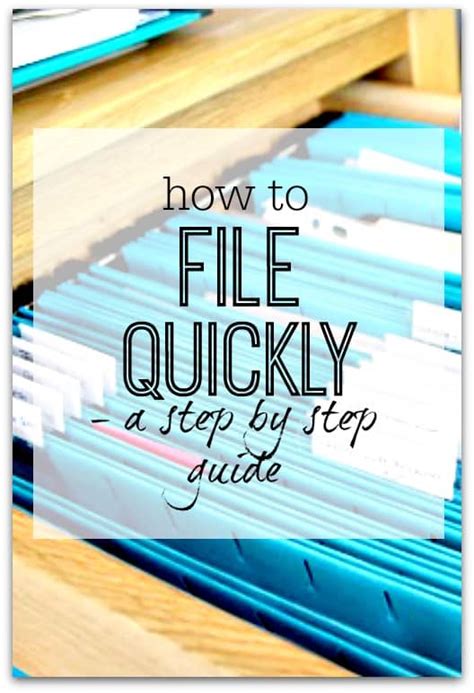Step-by-Step Guide to Filing Quickly