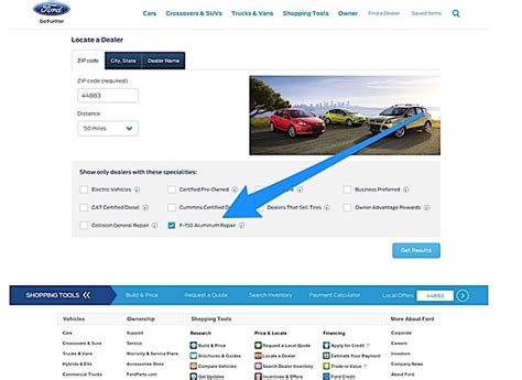 Step-by-Step Local Dealership Search