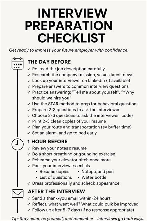 Step-by-Step Preparation Checklist