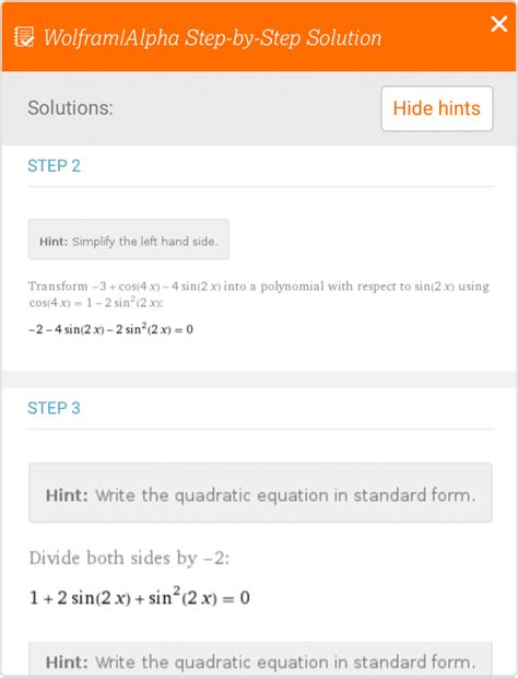 Step-by-Step Solutions