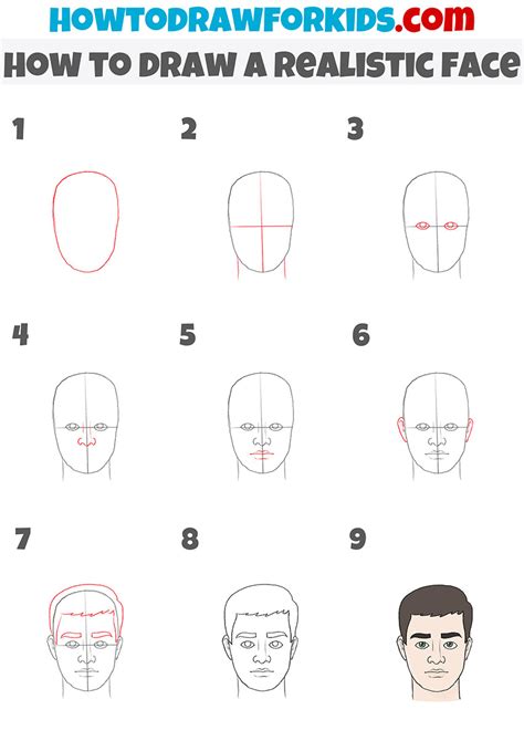 Step-by-Step Techniques for Realistic Coloring Faces