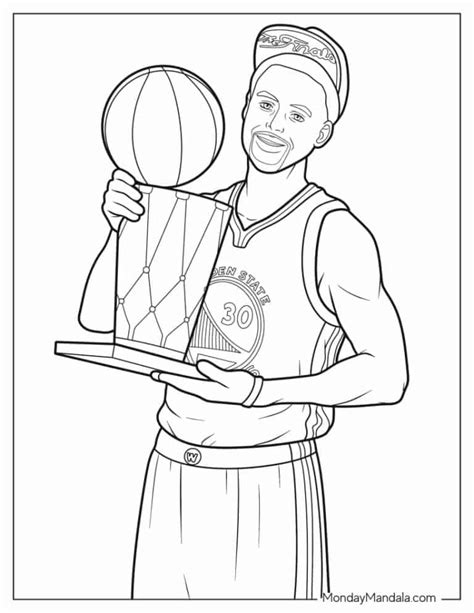 Steph Curry Coloring Pages Printable