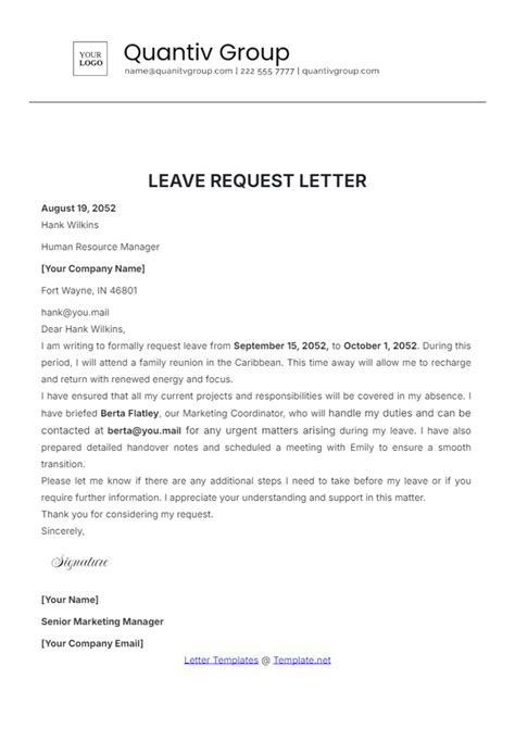 Steps for Requesting Leave