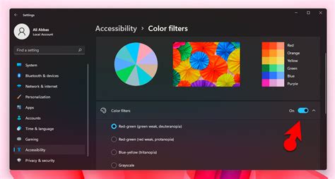 Steps to Change the Color Filters on Windows 11 PC