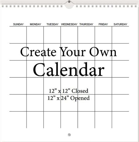 Steps to Create Your Own Printable Calendar