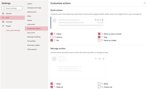 Steps to Customize Instant Actions