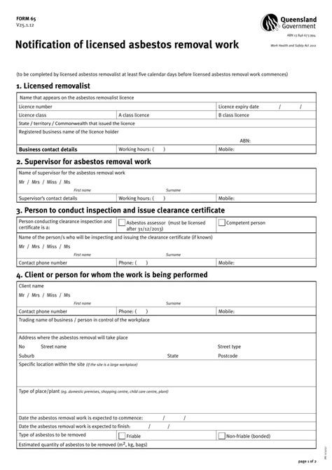 Steps to Filling Out Your Asbestos Notification Form
