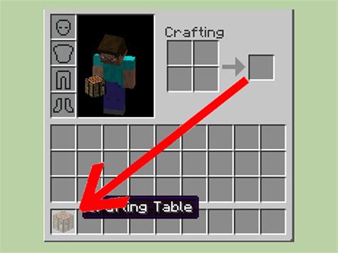 Steps to Make a Crafting Table in Minecraft