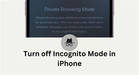 Steps to Turn Off Incognito Mode On iPhone Browser