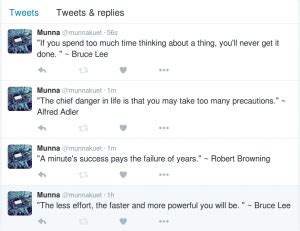 Steps to Tweet Random Quotes using Python in Ubuntu 14.04/14.10/15.10 :