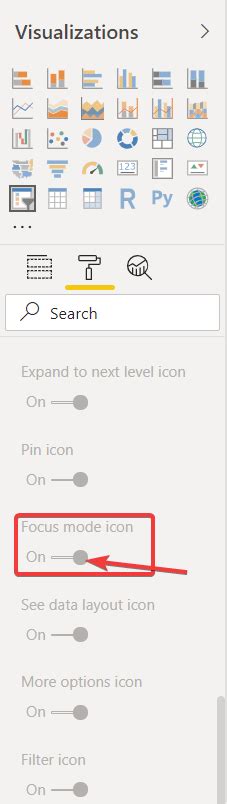 Steps to disable Focus mode in Power BI
