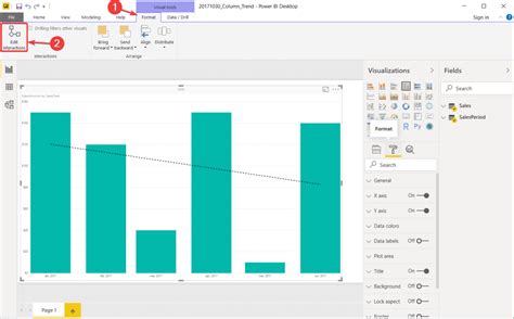 Steps to disable interactions in Power BI