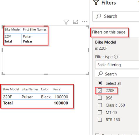 Steps to remove Power BI filters
