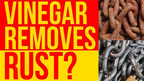 Steps to remove rust using Vinegar