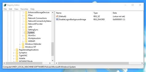 Steps to remove the logon screen background on PC
