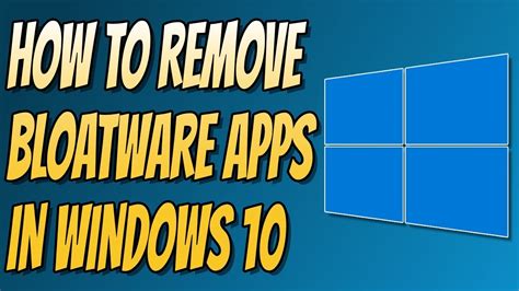 Steps to uninstall bloatware in Windows 10 v1903