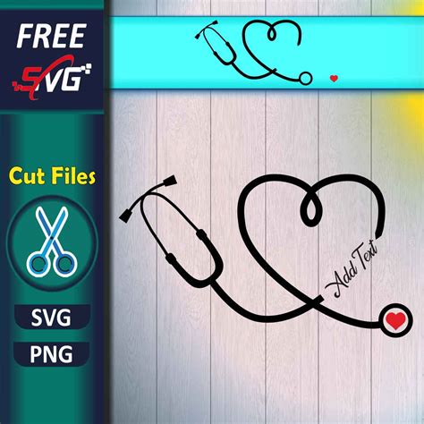 Download Stethoscope Heart SVG File - SVG Design Cut Files